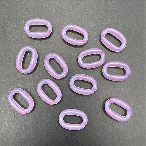 Acrylic Connectors, Oval, DIY, more colors for choice, 11x15mm, Approx 1280PCs/Bag, Sold By Bag