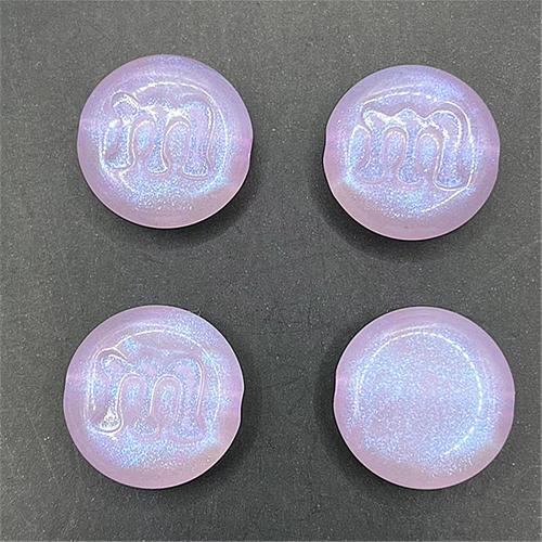 Acrylic Jewelry Beads Flat Round DIY & luminated Approx Sold By Bag