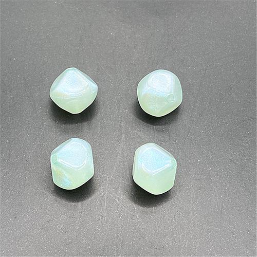 Acrylic Jewelry Beads, Flat Round, DIY & luminated, more colors for choice, 14mm, Hole:Approx 2mm, Approx 420PCs/Bag, Sold By Bag