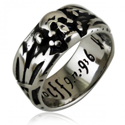 Ring Finger Titantium stali, obyty, biżuteria moda & dla obu płci & różnej wielkości do wyboru, oryginalny kolor, bez zawartości niklu, ołowiu i kadmu, width:9mm,thickness:2mm, sprzedane przez PC