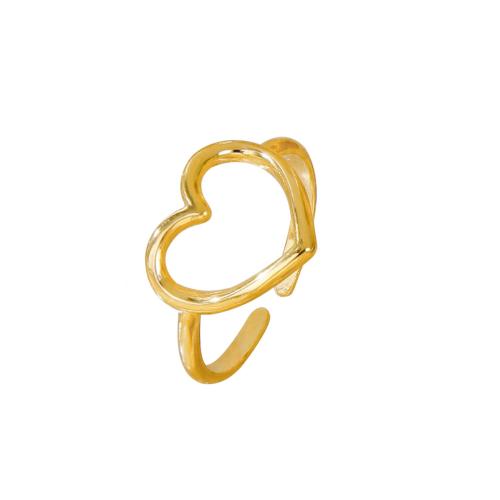 Stainless Steel Finger Ring 316L Stainless Steel 18K gold plated fashion jewelry & for woman golden Sold By PC