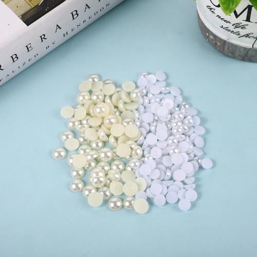 Mobile Phone DIY Decoration ABS Plastic Pearl Dome Sold By Bag