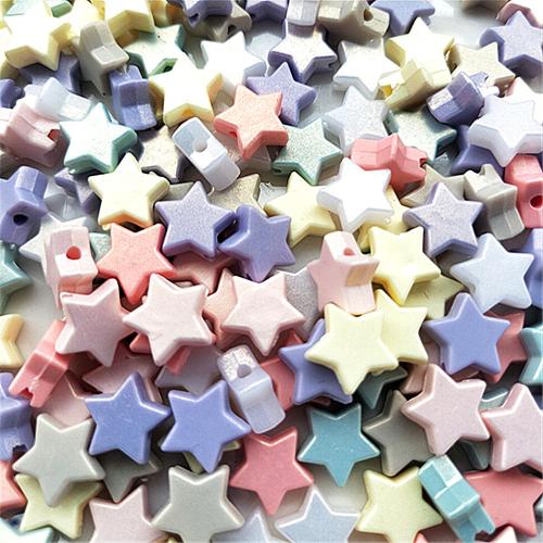 Acrylic Jewelry Beads Star DIY 10mm Approx Sold By Bag