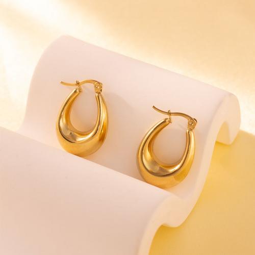 Titanium Steel  Earring plated fashion jewelry & for woman nickel lead & cadmium free Sold By Pair
