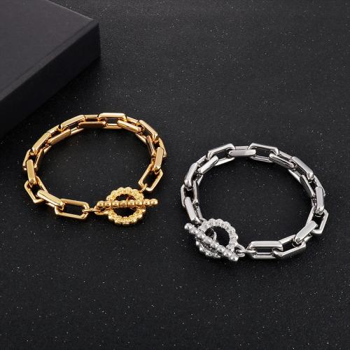 Stainless Steel Jewelry Bracelet 316L Stainless Steel fashion jewelry & Unisex 9mm Length Approx 8.66 Inch Sold By PC