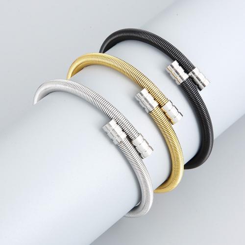 Stainless Steel Bangle, 304 Stainless Steel, fashion jewelry & Unisex, more colors for choice, 4mm, Inner Diameter:Approx 60mm, Sold By PC