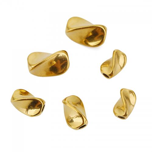 Grânulos de espaçador de aço inoxidável, Aço inoxidável 304, DIY & tamanho diferente para a escolha, dourado, 10PCs/Bag, vendido por Bag
