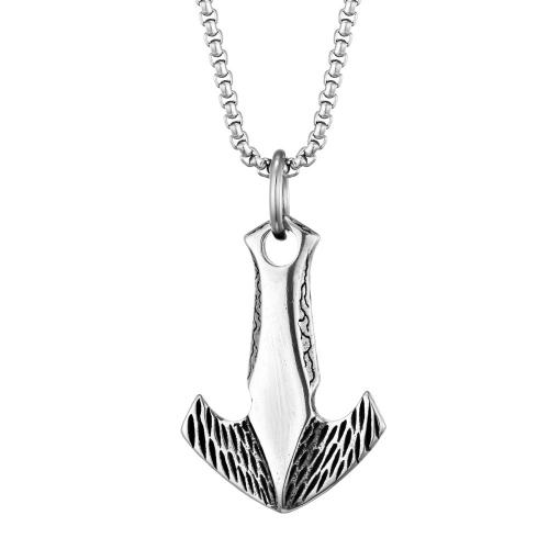 Titanium Steel Necklace polished fashion jewelry & Unisex Length Approx 23.62 Inch Sold By PC