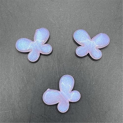 Acrylic Jewelry Beads, Butterfly, DIY & luminated, more colors for choice, 16x20mm, Hole:Approx 2.8mm, 500G/Bag, Sold By Bag