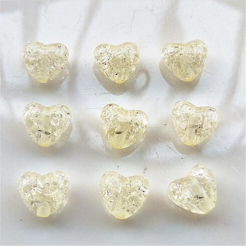 Akryl smycken pärlor, Hjärta, DIY, fler färger för val, 10mm, Hål:Ca 1.5mm, Ca 1180PC/Bag, Säljs av Bag
