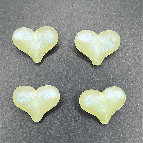 Acrylic Jewelry Beads, Heart, DIY, more colors for choice, 17x21mm, Approx 205PCs/Bag, Sold By Bag