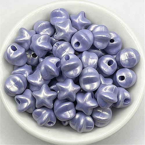 Akryl smycken pärlor, Star, DIY, fler färger för val, 11mm, Hål:Ca 2.8mm, Ca 900PC/Bag, Säljs av Bag
