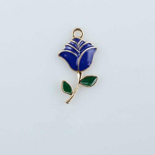 Zinc Alloy Pendant Rose gold color plated DIY & enamel nickel lead & cadmium free Sold By PC