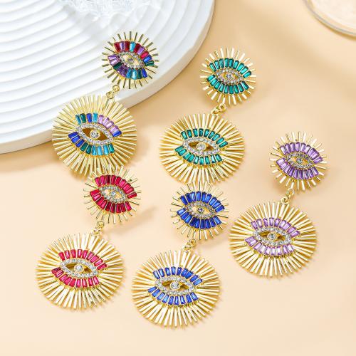 Tibetan Style Stud Earring, Flower, fashion jewelry & for woman & with rhinestone, more colors for choice, nickel, lead & cadmium free, 69x38mm, Sold By Pair