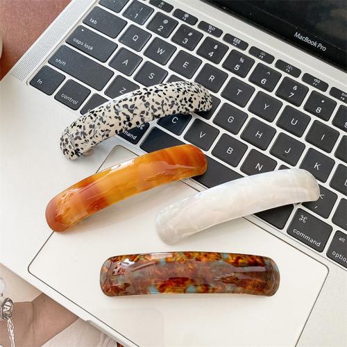 Hår Snap Clips, Satin, håndlavet, forskellige design til valg & for kvinde, 95mm, Solgt af PC