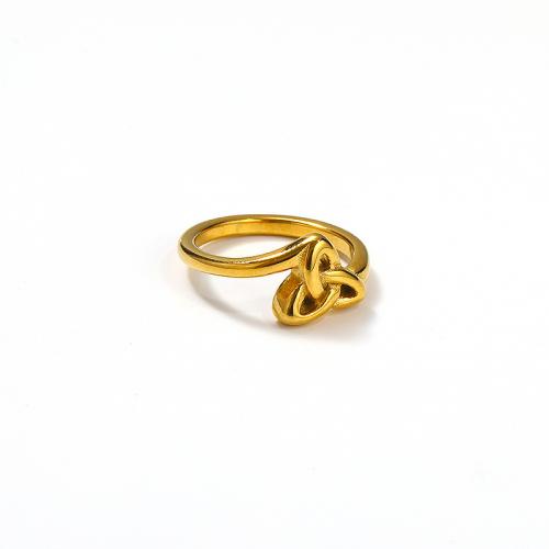 Titantium plieno Finger žiedas, Titano plienas, skirtingo dydžio pasirinkimo & moters, aukso, Pardavė PC