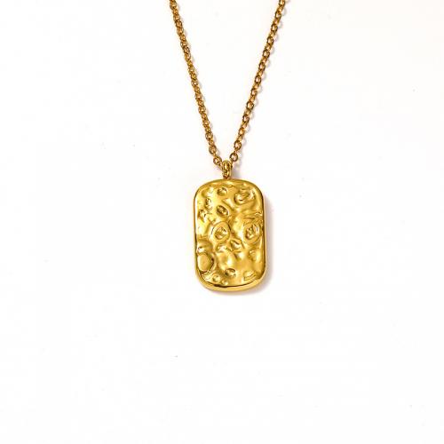 Титановые стали ожерелье, титан, с 5CM наполнитель цепи, Женский, Золотой, длина:Приблизительно 45 см, продается PC
