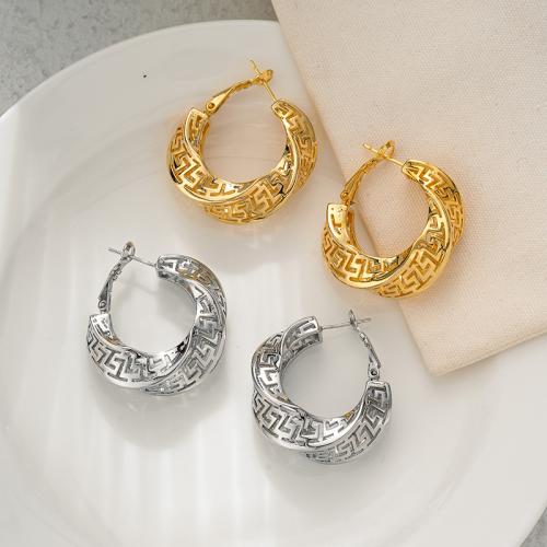 Brass Hoop Earring, plated, fashion jewelry & for woman, more colors for choice, nickel, lead & cadmium free, 32x32mm, Sold By Pair