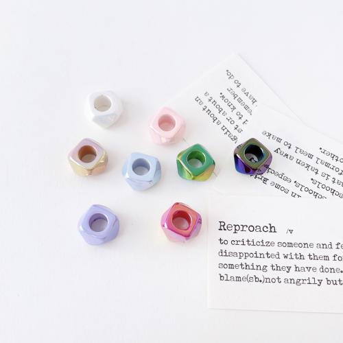 Perles  acrylique plaqué , Placage UV, DIY, plus de couleurs à choisir, 13x8mm, 500PC/sac, Vendu par sac