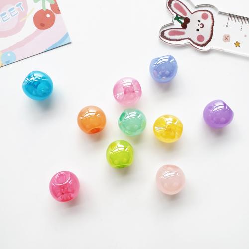 Acrylic Jewelry Beads, Round, DIY, more colors for choice, 19mm, 100PCs/Bag, Sold By Bag