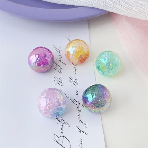 Acrylic Jewelry Beads Round DIY 21.50mm Sold By Bag