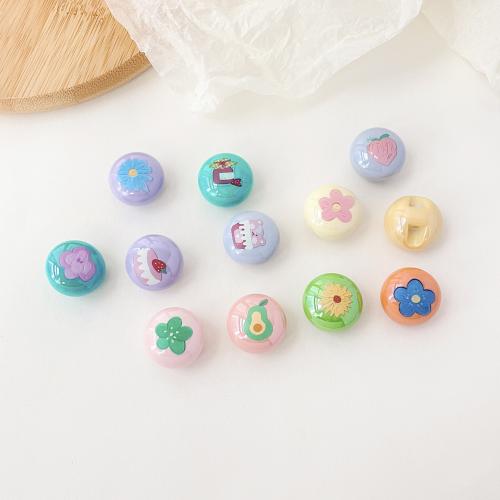 Acrylic Jewelry Beads, Round, DIY & different designs for choice, more colors for choice, 21.50mm, 100PCs/Bag, Sold By Bag