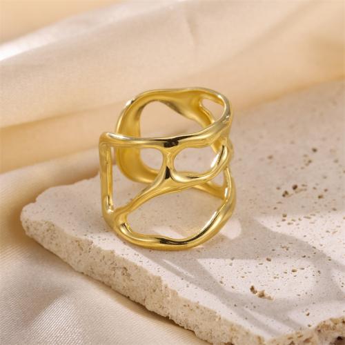 Палец кольцо из нержавеющей стали, Нержавеющая сталь 304, ювелирные изделия моды & Женский & отверстие, Много цветов для выбора, продается PC