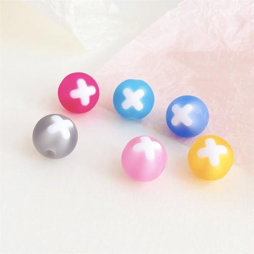 Akril nakit Beads, Krug, možete DIY, više boja za izbor, 16mm, 200računala/Torba, Prodano By Torba