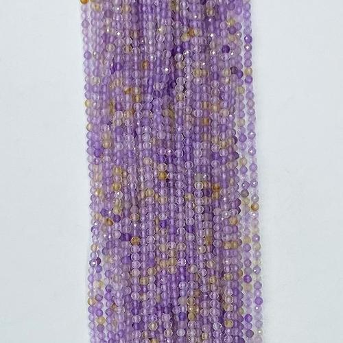 Koraliki Biżuteria naturalny kwarc, Ametryn, Koło, DIY & różnej wielkości do wyboru & fasetowany, mieszane kolory, sprzedawane na około 38 cm Strand