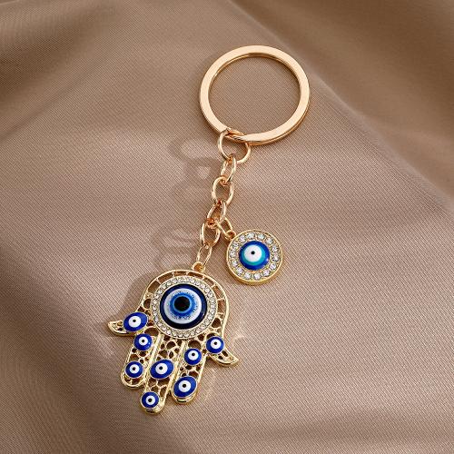 Tibetan Style Key Clasp, enamel & with rhinestone, more colors for choice, nickel, lead & cadmium free, Sold By PC