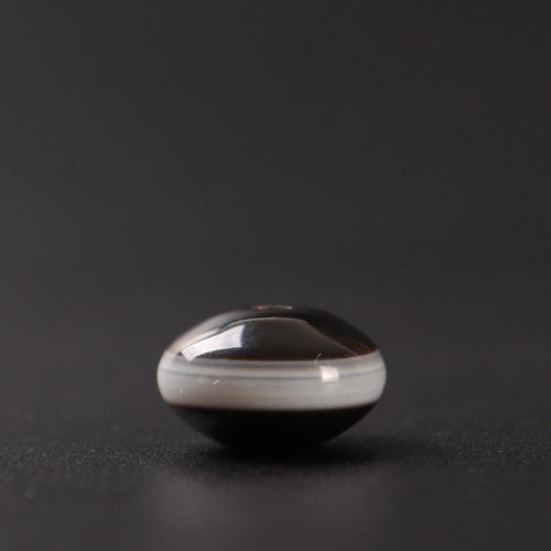 Perles agate dzi tibétaine naturelle, agate Tibétaine, DIY, 10x6mm, Trou:Environ 1mm, Vendu par PC