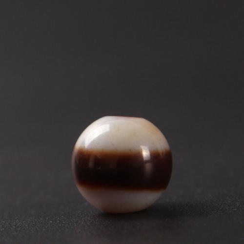 Natural Tibetan Agate Dzi Beads DIY 9mm Approx 2mm Sold By PC