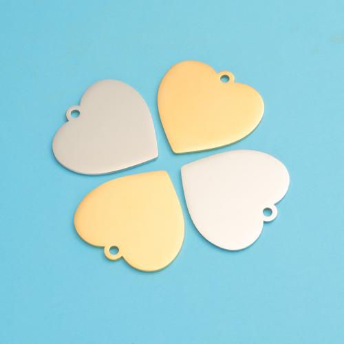 Stainless Steel Heart Pendants, 304 Stainless Steel, plated, DIY & different styles for choice, more colors for choice, 34x33mm, Length:Approx 50 cm, Sold By PC
