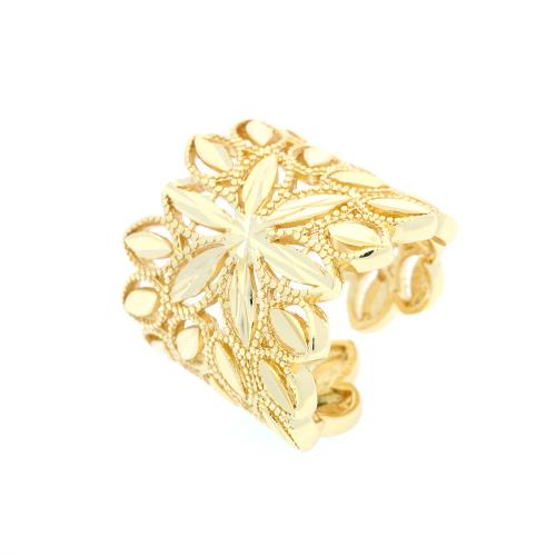 Brass prst prsten, Mosaz, 18K pozlacené, módní šperky & pro ženy, nikl, olovo a kadmium zdarma, Minimum inner diameter:17mm, Prodáno By PC