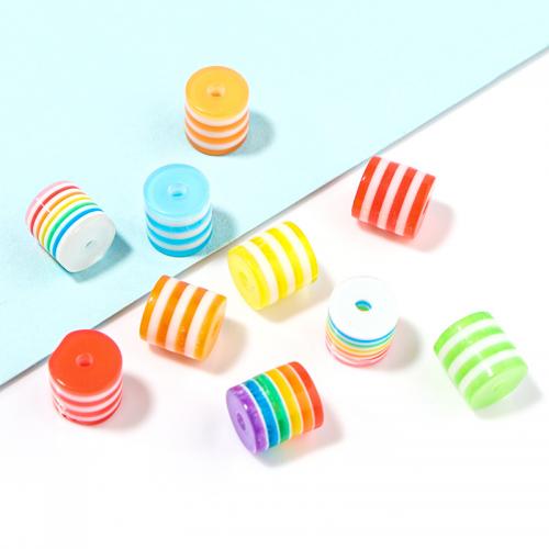 Resin Jewelry Beads, DIY, more colors for choice, 9x8mm, 100PCs/Bag, Sold By Bag