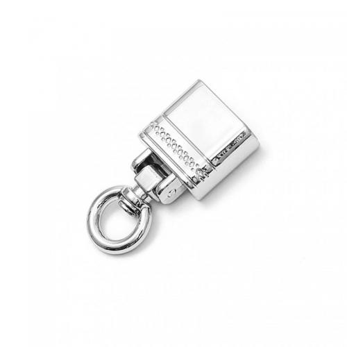 Tibetan Style Key Clasp, portable & DIY, more colors for choice, nickel, lead & cadmium free, 36x14mm, Sold By PC