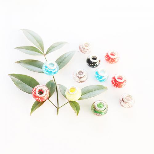 Perles murano faites à la main , chalumeau, DIY & lumineux, couleurs mélangées, 10mm, Vendu par PC