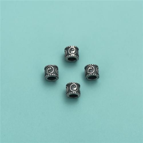 925 Sterling Silver Beads, vintage & DIY, 4.30x3.90mm, Hole:Approx 2.7mm, Sold By PC