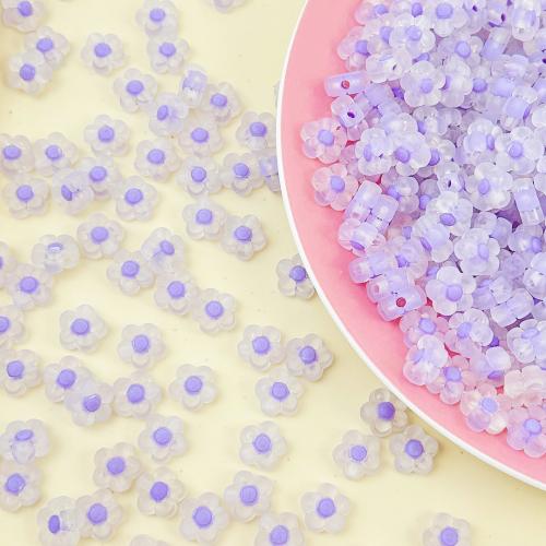 Bead in Bead Acrylic Beads, Flower, DIY, more colors for choice, 13x12.30mm, Hole:Approx 3mm, 90PCs/Bag, Sold By Bag