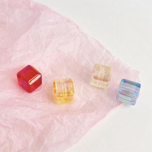 Akril nakit Beads, Trg, možete DIY, više boja za izbor, 11.50mm, 300računala/Torba, Prodano By Torba