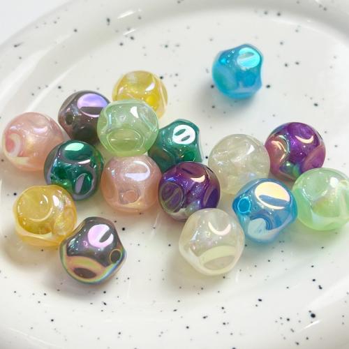 Acrylic Jewelry Beads, irregular, DIY, more colors for choice, 16mm, 10PCs/Bag, Sold By Bag