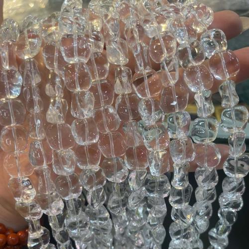 Kristall-Perlen, Kristall, DIY, Crystal Clear, 16x16mm, verkauft per ca. 38 cm Strang