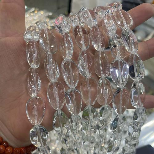 Kristall-Perlen, Kristall, DIY, Crystal Clear, 13x18mm, verkauft per ca. 38 cm Strang
