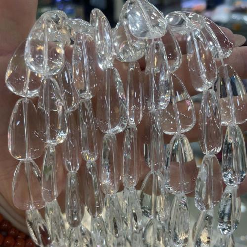 Perles cristal, larme, DIY, Cristal pâle, 13x18mm, Vendu par Environ 38 cm brin