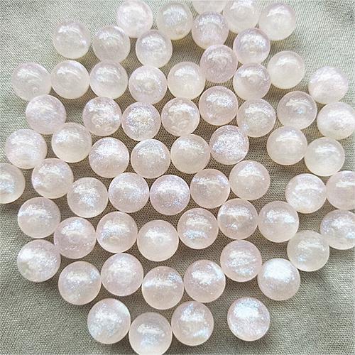 Acrylic Jewelry Beads Round DIY & no hole Sold By Bag