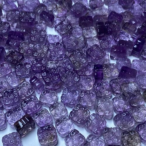 Natural Quartz Jewelry Beads, Ametrine, DIY, purple, 13.90mm, Sold By PC