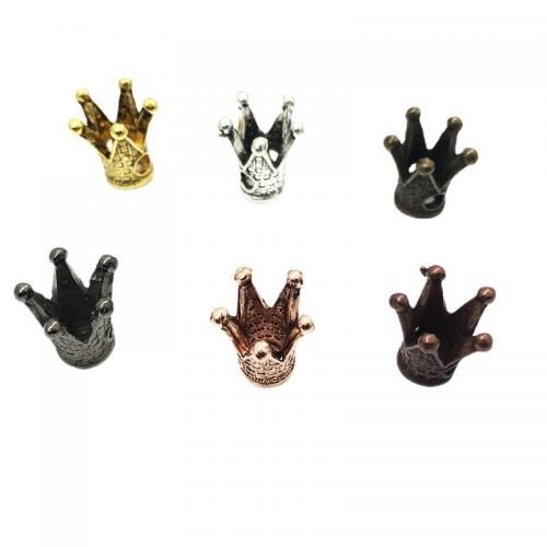 Zinc Alloy Spacer Beads Crown plated DIY Sold By PC