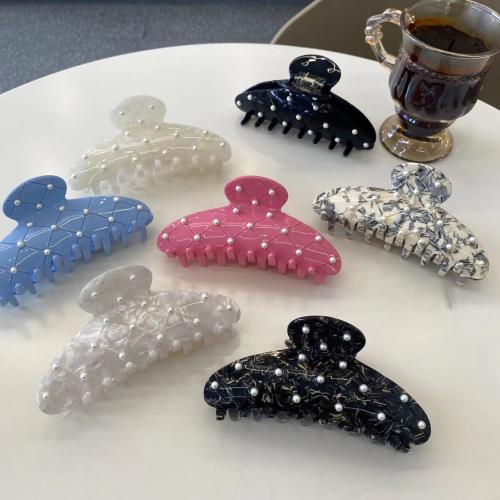 Hair Claw Clips, Acetate, fashion jewelry, more colors for choice, 120mm, Sold By PC