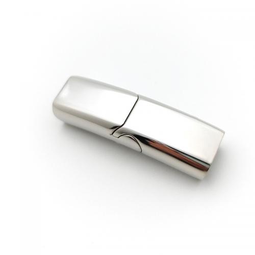 Edelstahl Magnetverschluss, 316 Edelstahl, poliert, DIY, keine, frei von Nickel, Blei & Kadmium, 7x4mm, 10PCs/Tasche, verkauft von Tasche