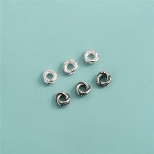 Gasket, 925 Sterling Silver, DIY, more colors for choice, 6x2.50mm, Hole:Approx 2.8mm, Sold By PC